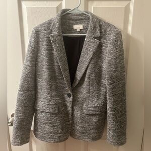 Loft Grey & Black Tweed Blazer